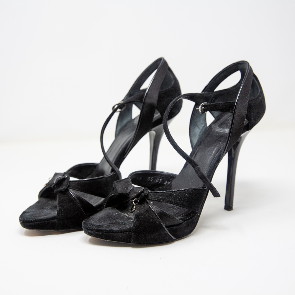 Vintage Dior Heels sz39 Black Suede John Galliano